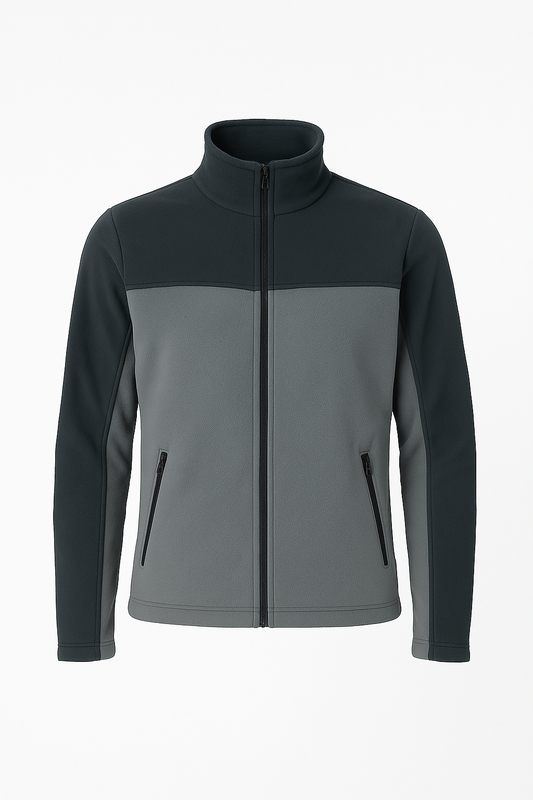 Unisex Fermuarlı Cepli Dik Yaka Polar